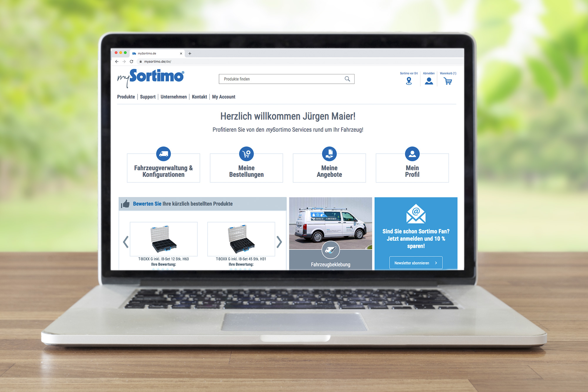 Vorteile des mySortimo Accounts