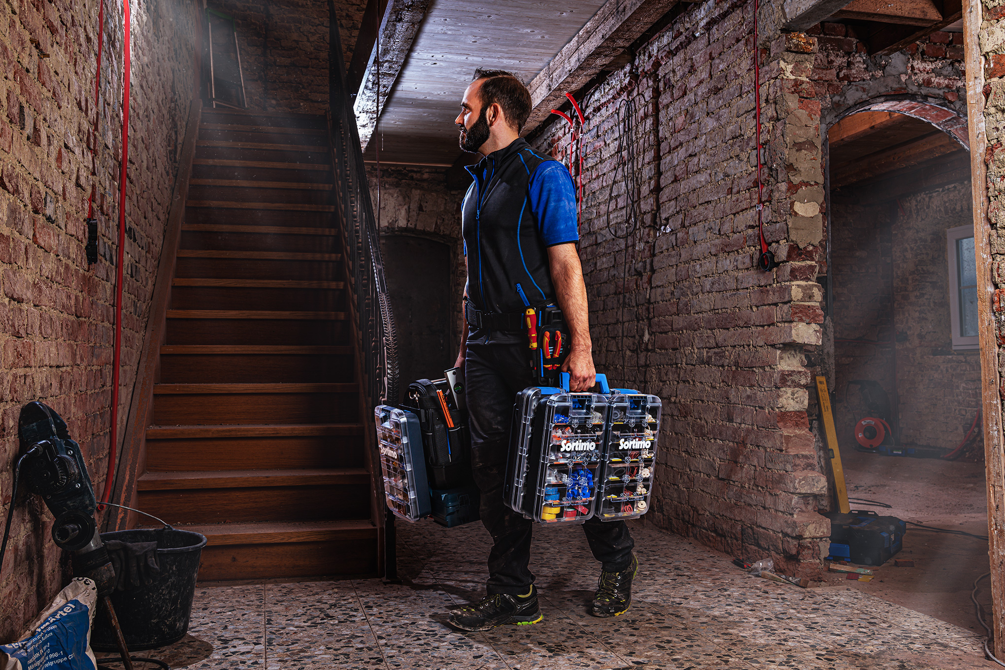 Sortimo Kleinteilebox mit transparentem Deckel